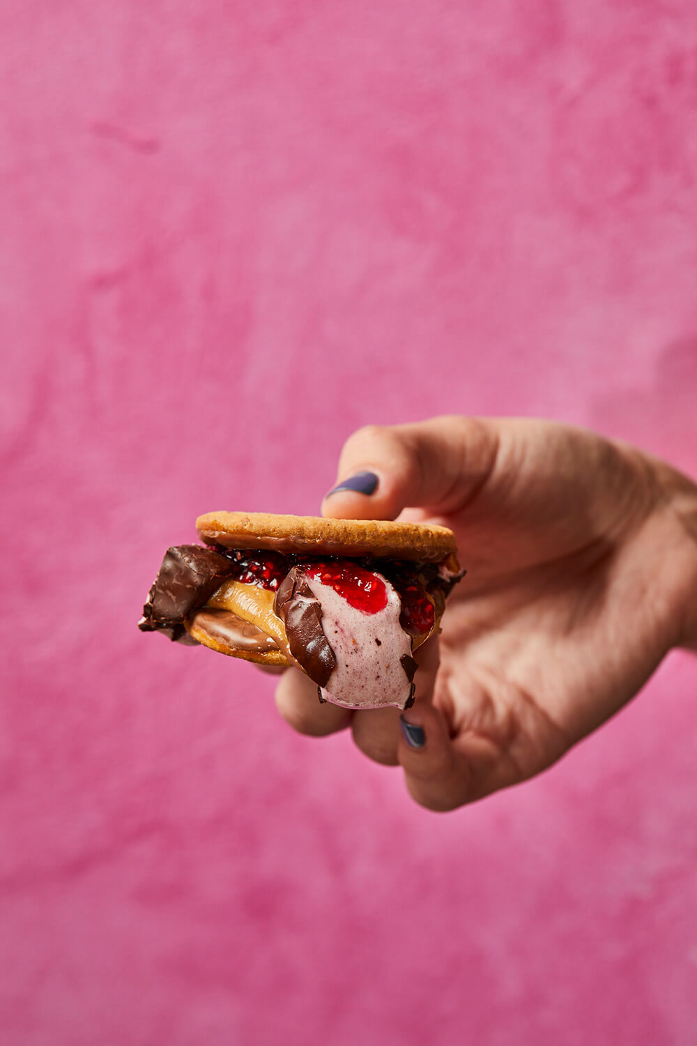 The 20-second Peanut Butter & Jelly S’more!