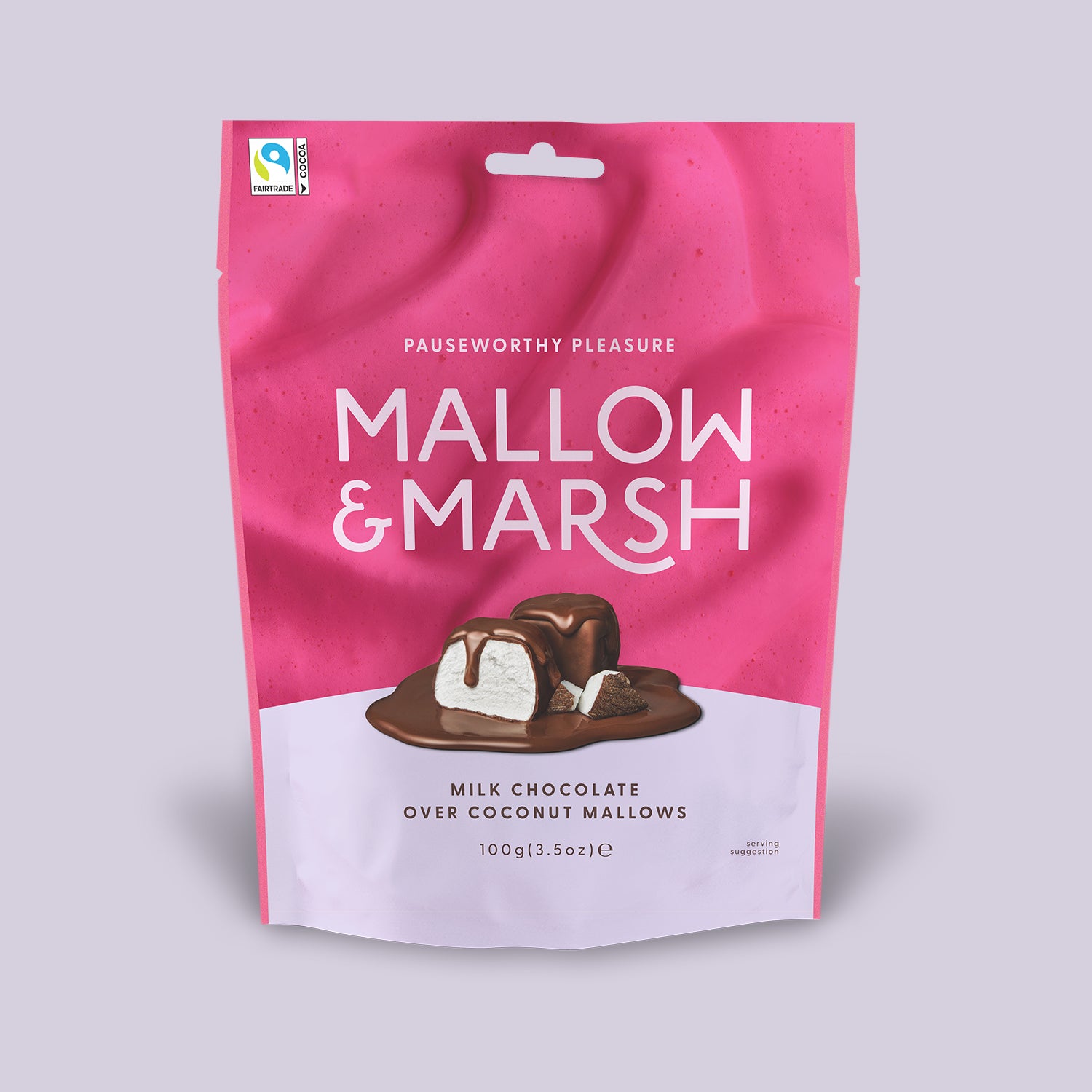 Milk Chocolate Over Coconut Mallows