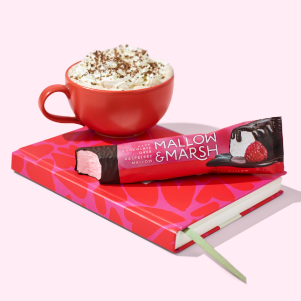 Dark Chocolate over Raspberry Mallow Bar - 5x Box of 12