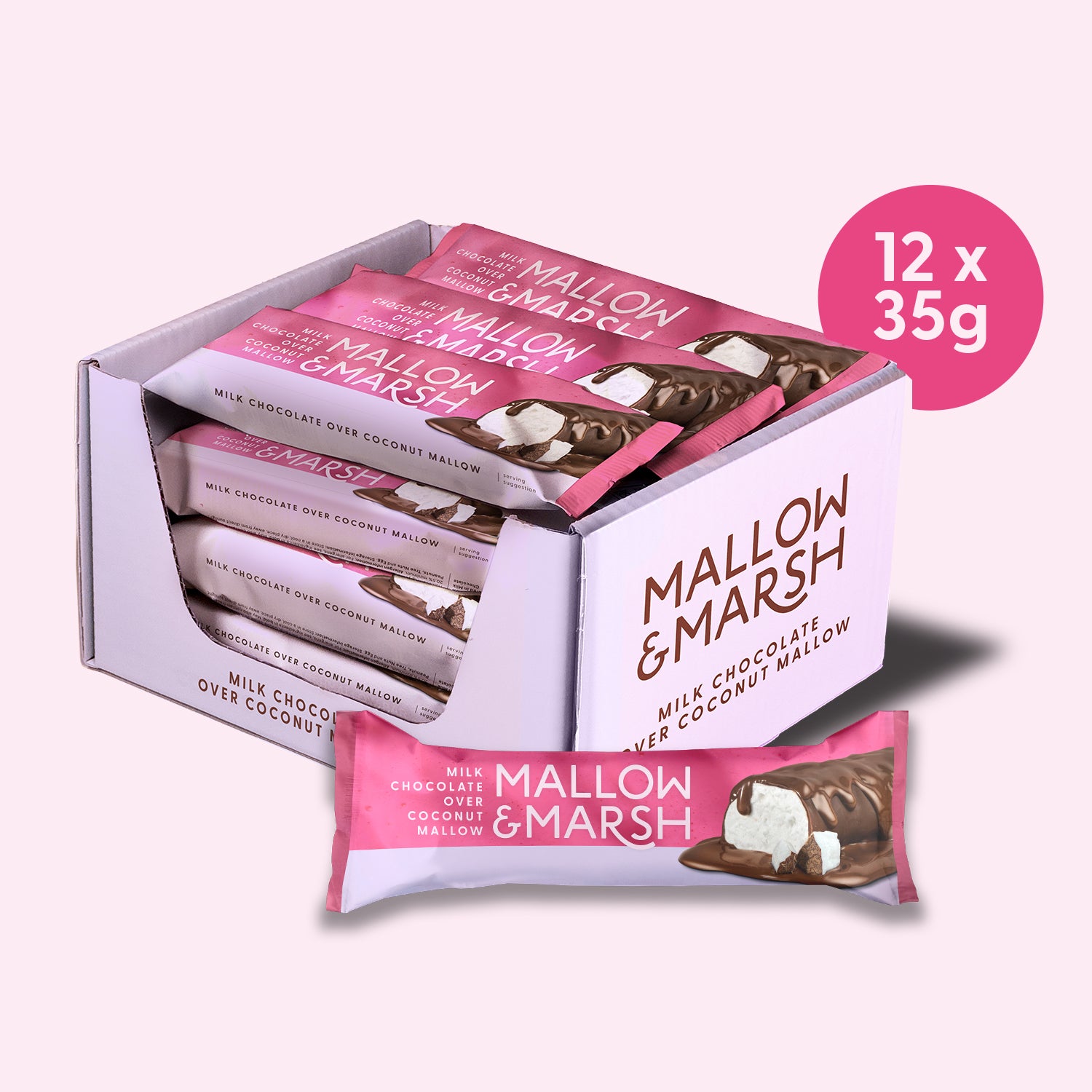 Milk Chocolate over Coconut Mallow Bar