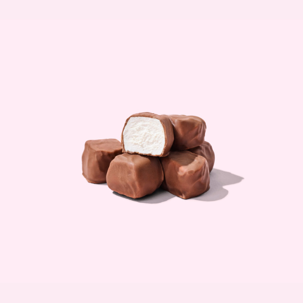 Milk Chocolate over Vanilla Mini Mallows