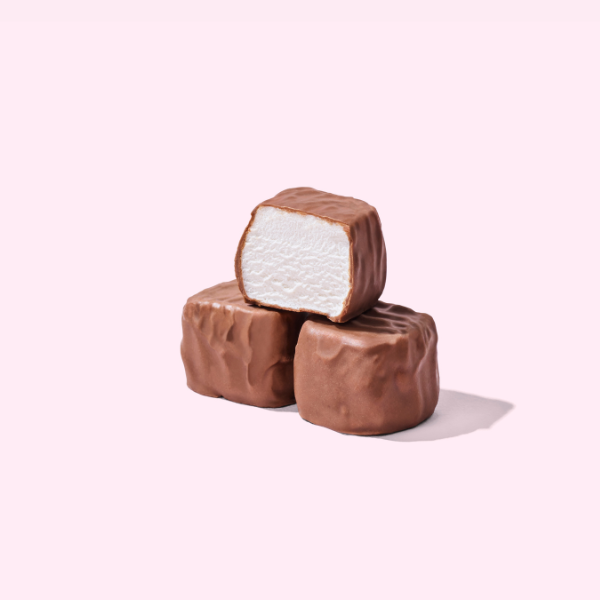 Milk Chocolate over Vanilla Mallows