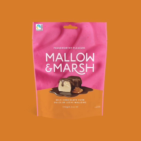 Milk Chocolate over Dulce De Leche Mallows
