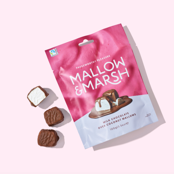 Milk Chocolate Over Coconut Mallows