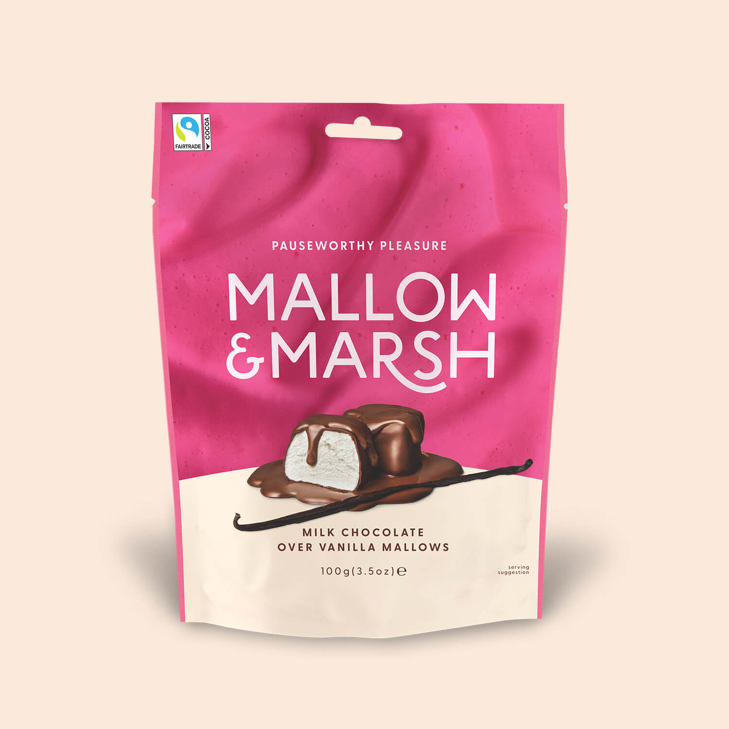 Milk Chocolate over Vanilla Mallows