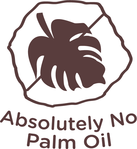 absolutely no palm oil