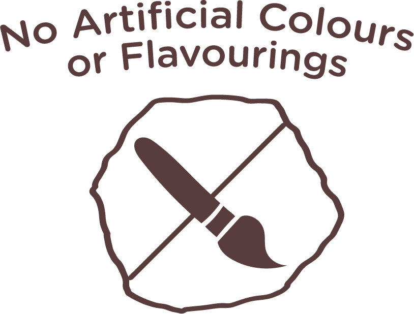 no artificial colours or flavourings