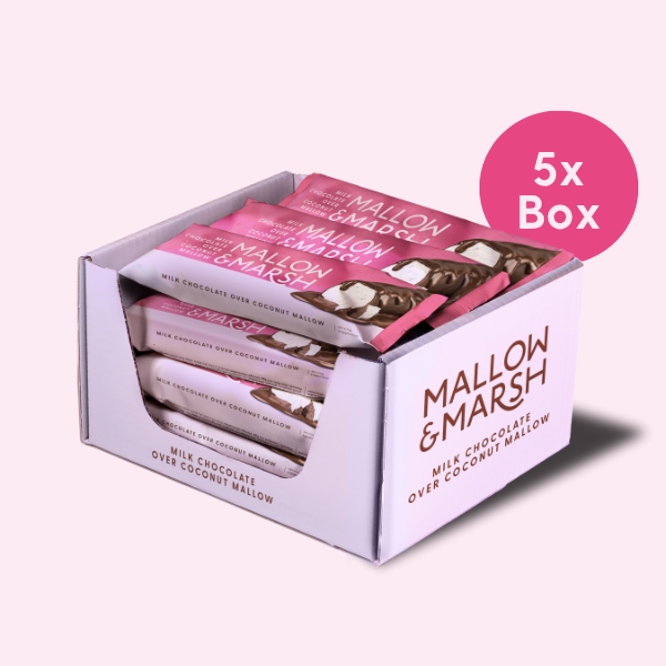 Milk Chocolate over Coconut Mallow Bar - 5x Box of 12