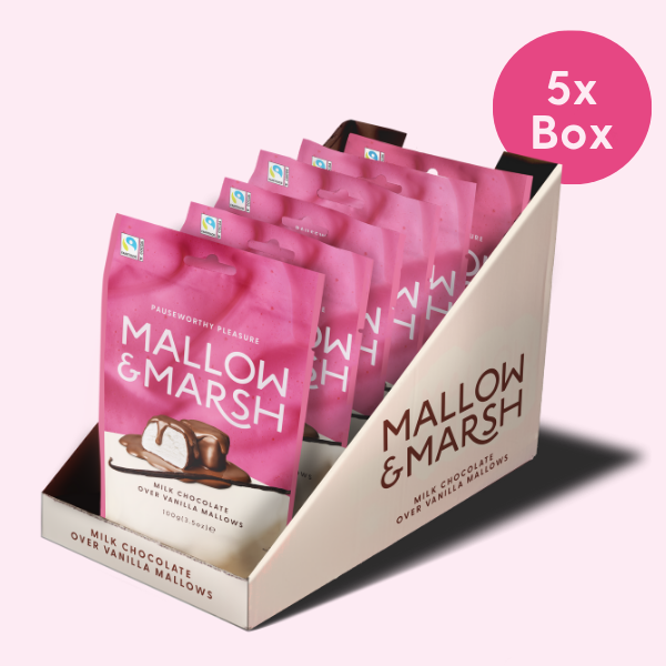 Milk Chocolate over Vanilla Mallows - 5x Box of 6