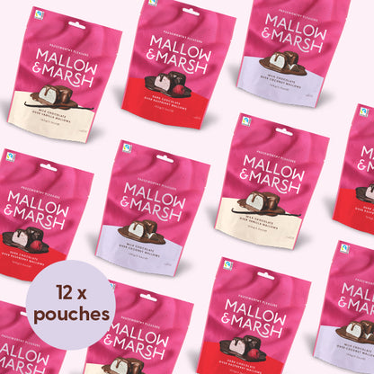 Chocolatey Box of 12 - Coconut, Vanilla & Raspberry Pouches