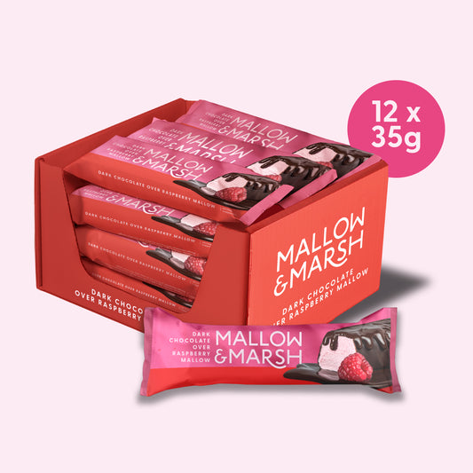 Dark Chocolate over Raspberry Mallow Bar